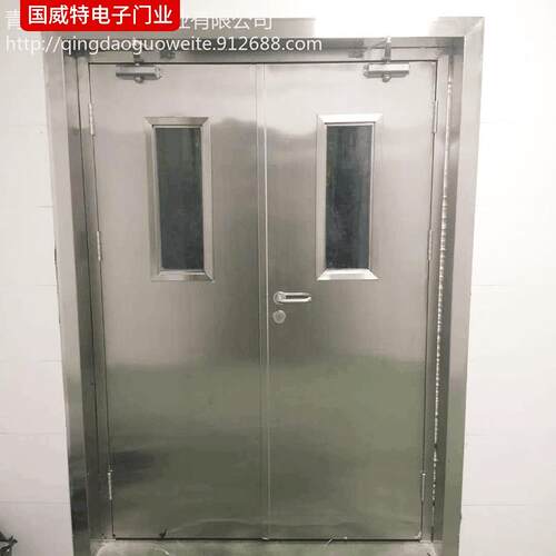 青岛厂区家供应不国威特锈钢自由防仓撞防门 工业库厨房楼梯口小