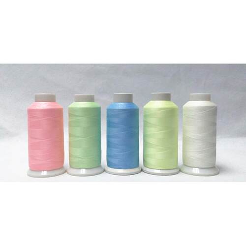 Simthread2500码5色机用电脑绣花线 线夜光线 线大支