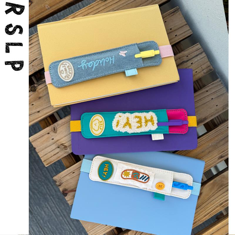 若素良品书本松紧绑带式笔插笔袋夹iPad手写笔防丢摔保护套收纳包图片
