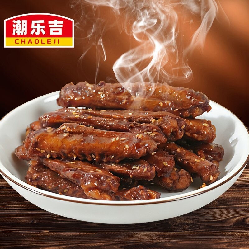 潮乐吉香辣大鸭中翅开袋即食休闲解馋追剧零食免费试吃一包图片