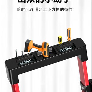 梯子家用折叠室内加厚多功能扶手步梯安全伸缩便携阁楼爬梯七八步