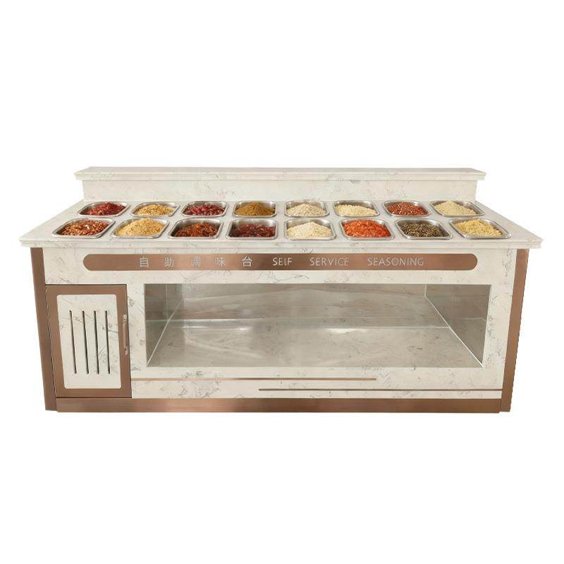 商用火锅店自助餐调料台多格调味架大理石蘸料台冷藏展示柜,清洗/食品/商业设备,其他食品加工设备,淘宝优惠券,粉丝福利购,淘宝优惠卷