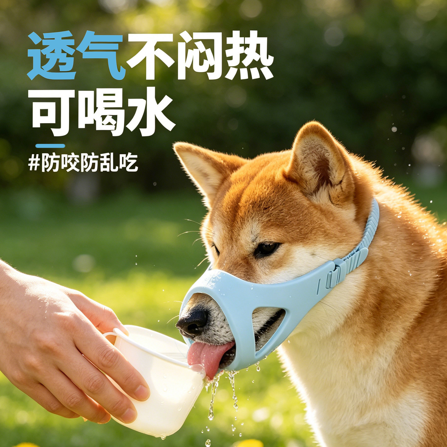 宠物狗狗嘴套防咬防叫防乱吃神器可调节大中型犬硅胶狗嘴套止吠器