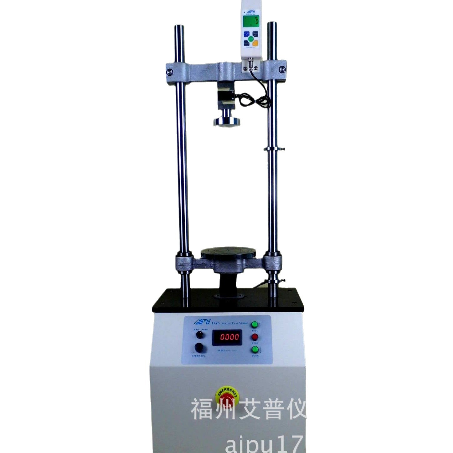 200公斤电动型管状物电机壳体化妆品瓶子破裂强度压力拉力试验机