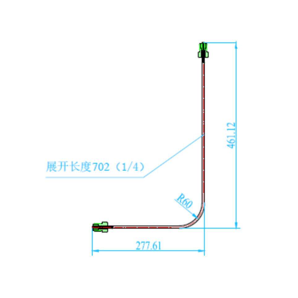厂家直供无锡永昌水刀水切割专用高压管1/4高压管0.7米