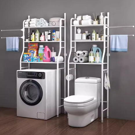 翻盖洗衣机置物架卫生间马桶架子创意空间家用阳台落地收纳架