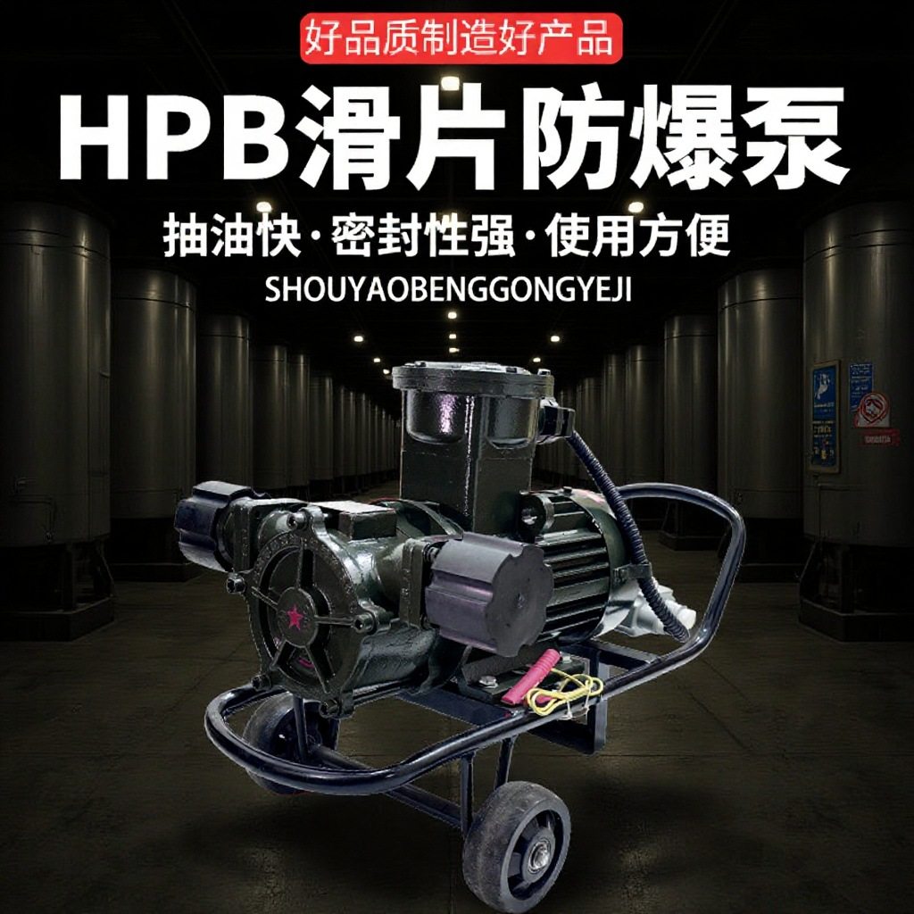 HPB防爆滑片泵220v380v电动抽油泵汽油柴油自吸式加油泵防爆泵用,搬运/仓储/物流设备,立体仓库设备,淘宝优惠券,粉丝福利购,淘宝优惠卷