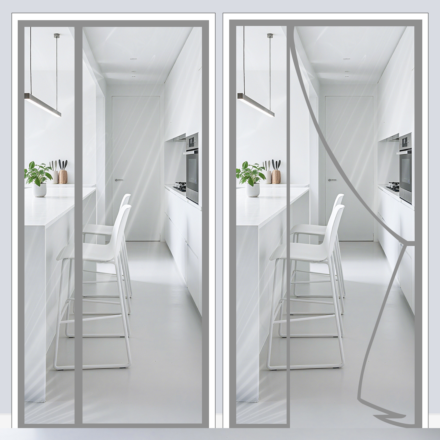 【超值立减】侧开空调门帘