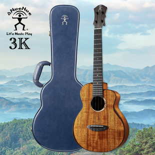彩虹人相思鸟3K全单尤克里里女夏威夷相思木小吉他AAAA演奏级单板