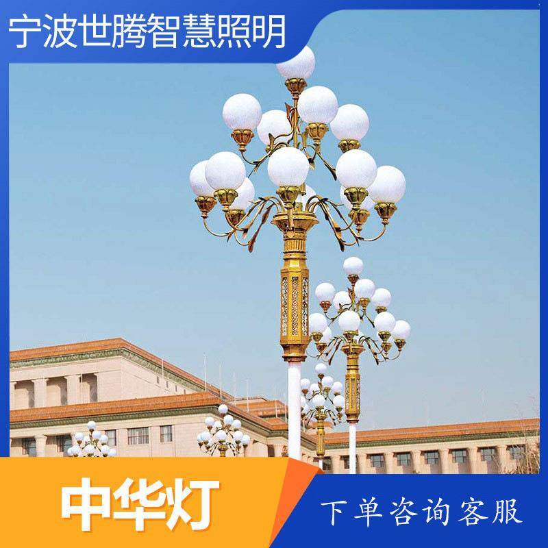 中华灯路灯灯罩景观灯6米7米8米9米10米12米户外灯广场庭院玉兰灯