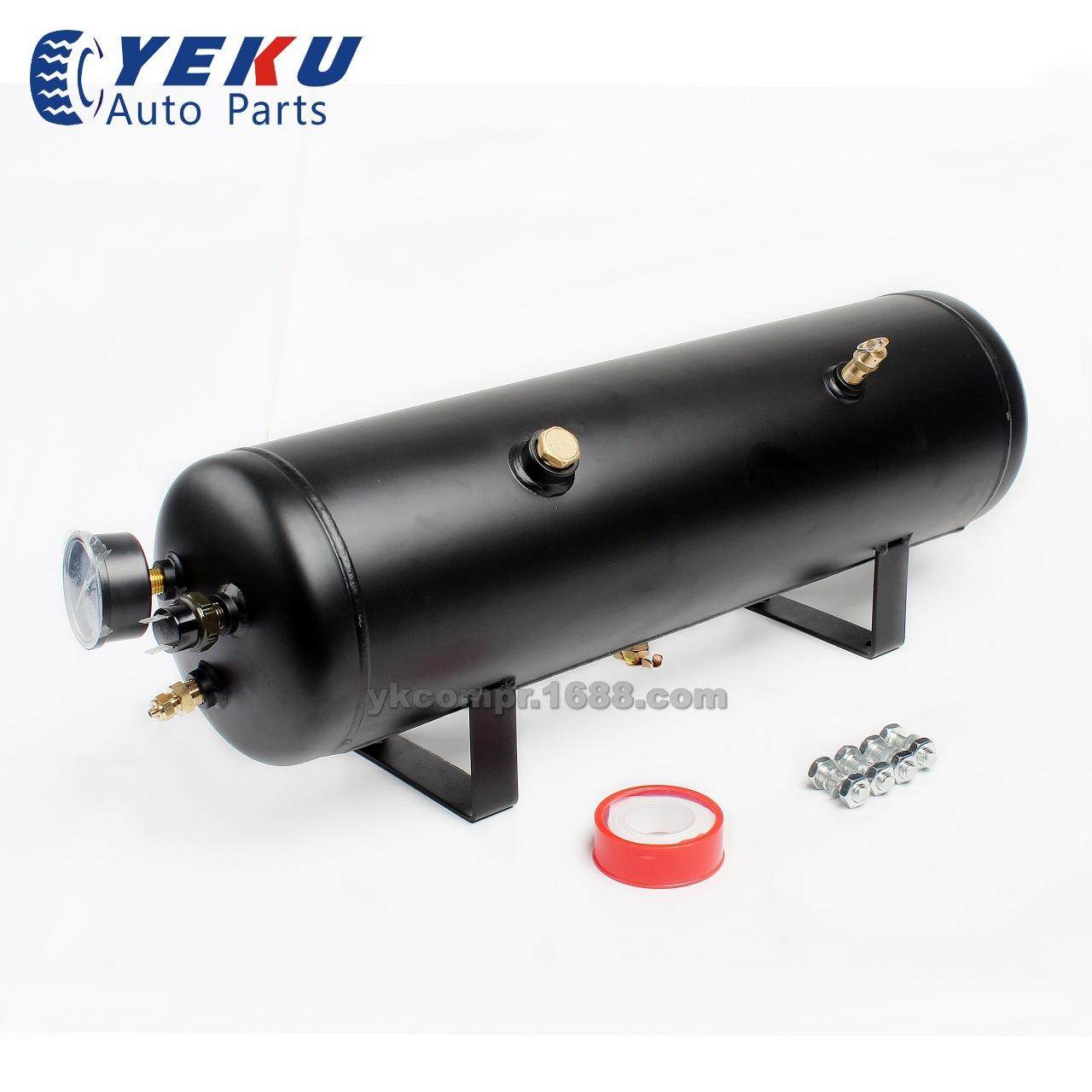 汽车改装储气罐黑色3gal气桶车载充气泵移动储气罐厂家直销