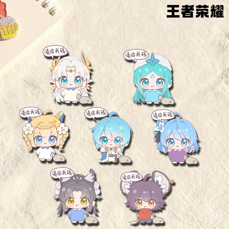王者荣耀周边胸针西施瑶朵莉亚
