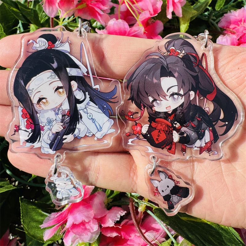 魔道祖师周边蓝忘机魏无羡钥匙扣