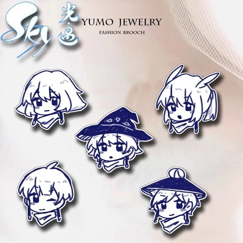 光遇周边Q版正太巫师徽章胸针