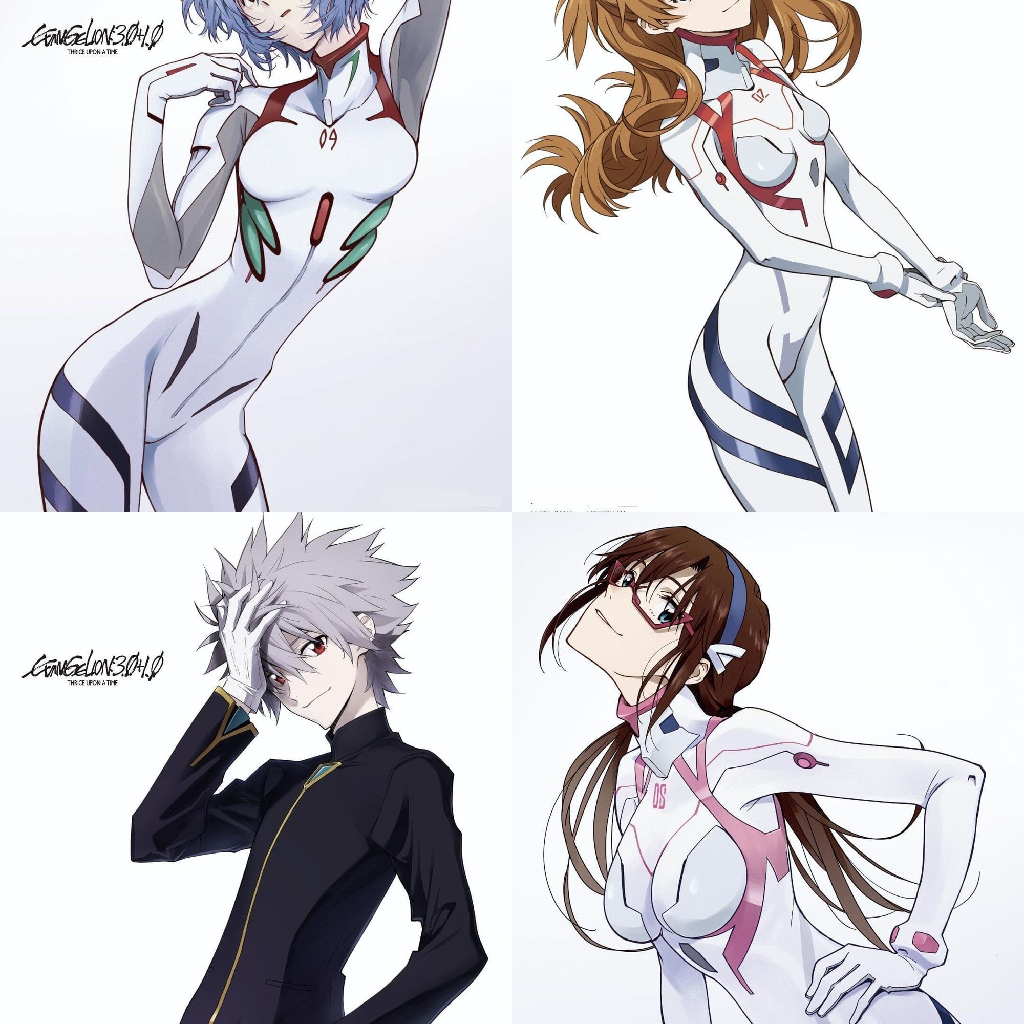 EVA天鹰战士明日香绫波丽明信片