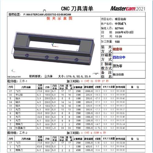 mastercam2021 2022 2023 2024 2025程序单 含安装视频教程