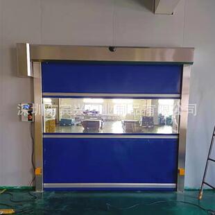 清远中山快速卷帘门pvc软帘堆积门工厂车间自动升降感应门工业门