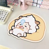 Q版 懒洋洋异型防滑鼠标垫护腕办公室桌垫笔记本电脑键盘滑鼠垫