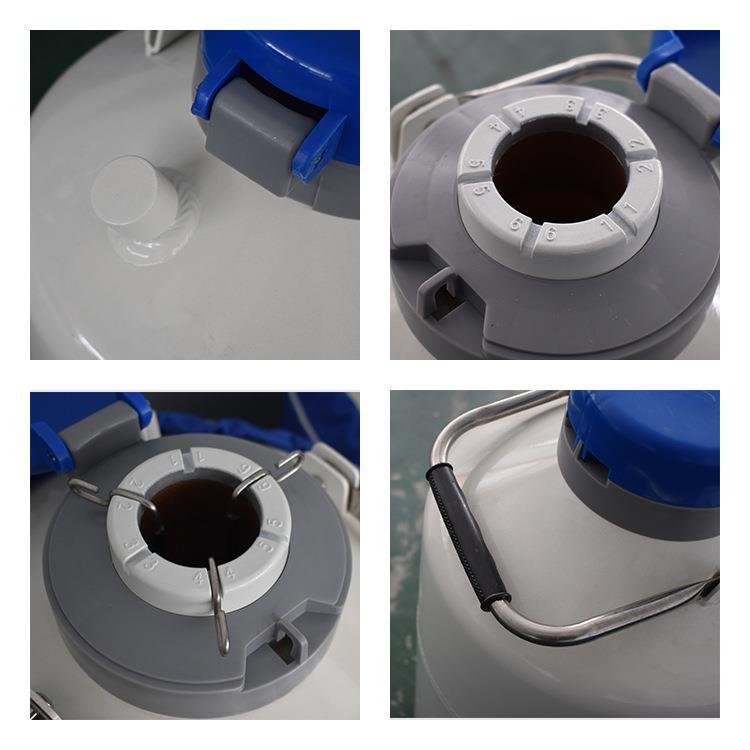 液氮罐3L10升便携式美容冒烟冰淇淋冻精储存型液氮生物容器
