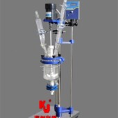 1L双层玻璃反应釜1升 标准配置