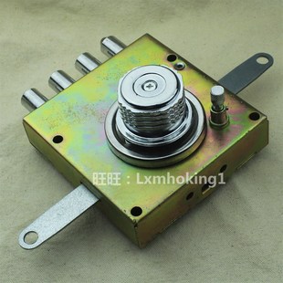 防盗门四柱四舌碰锁 十字石牛佳卫旋钮与保德安四柱碰锁互换