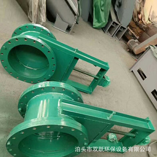 现货 插板阀手动圆口软密封污水渠沟插板门螺旋杆气动电动闸阀