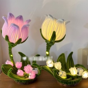 扭扭棒铃兰花灯diy材料包铃兰小夜灯风铃花手工编织解闷手作仙女