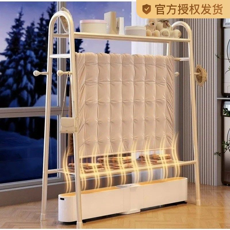 踢脚线取暖器专用晾衣架家用卧室内折叠电暖气片散热器烘干挂衣架