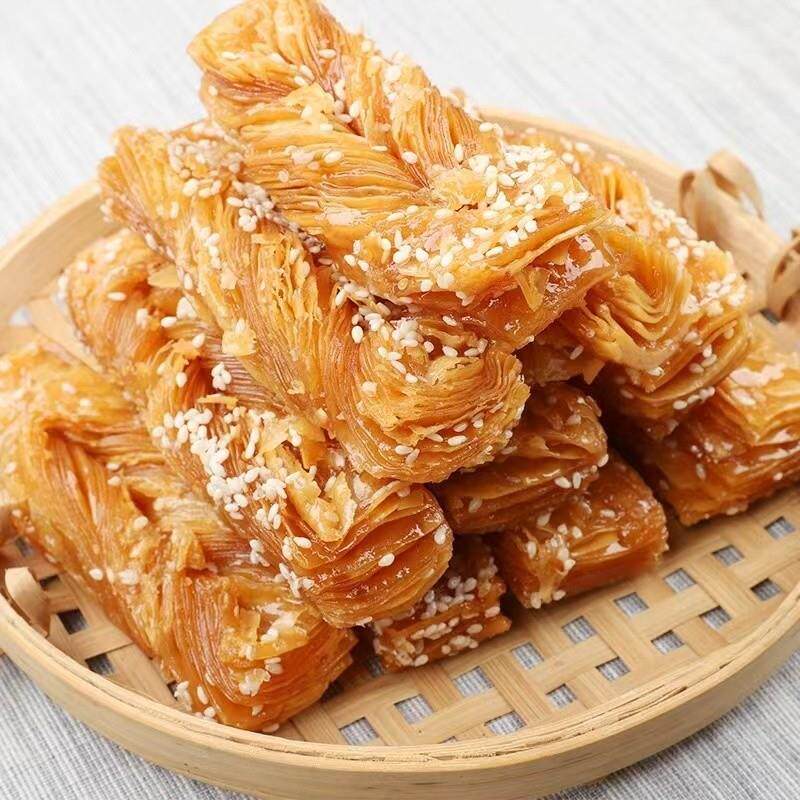 新货冰糖麻叶蜜翻花老式千层麻叶蜜三刀徐州邳州特产香酥麻花果子