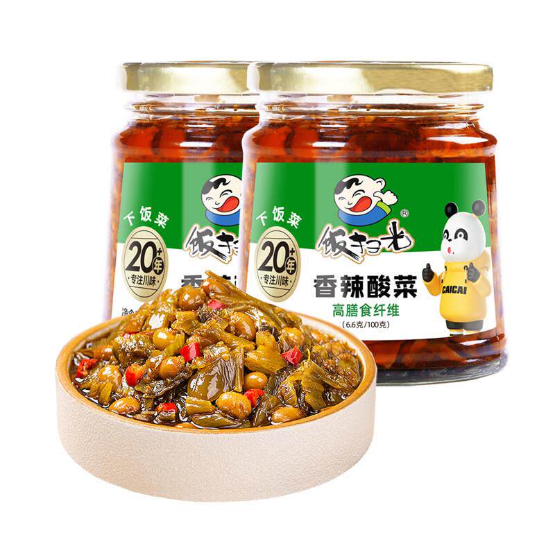 炒饭酱饭扫光280g瓶装 爆炒香菌竹笋野蕨菜金针菇榨菜牛肉酱