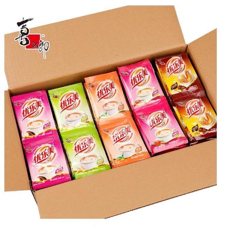 新货组合奶茶袋装50袋下午茶袋装草莓味整箱特价饮料包邮