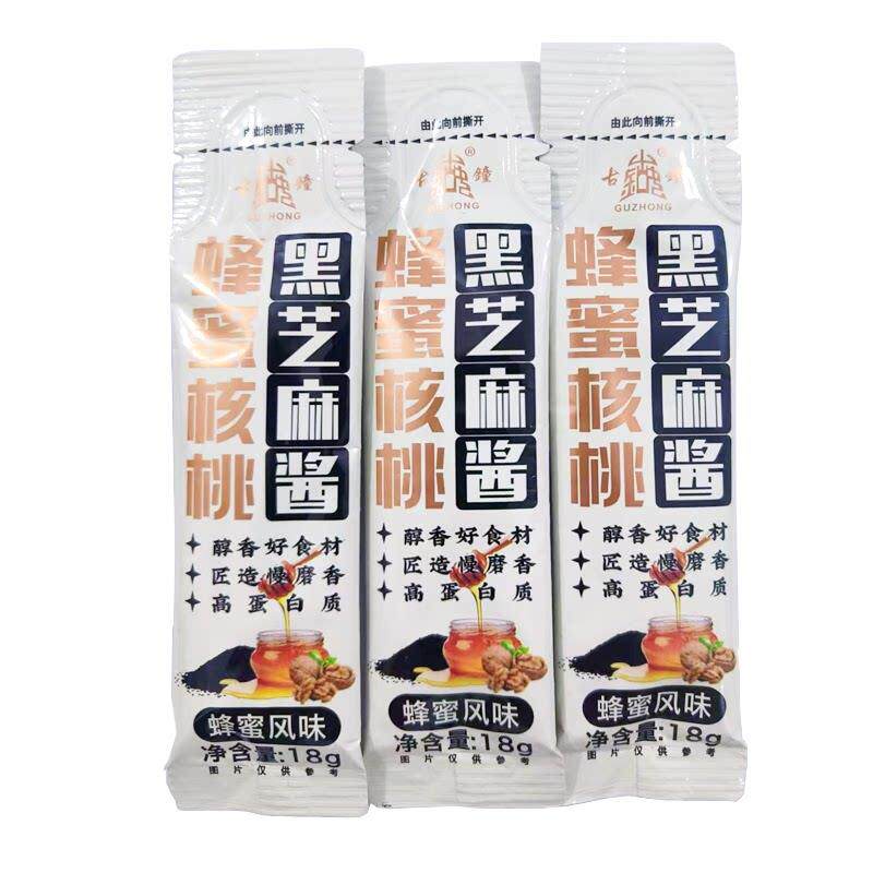 健身花生酱古钟奇亚籽颗粒花生酱海盐风味18g*6支袋装面包轻