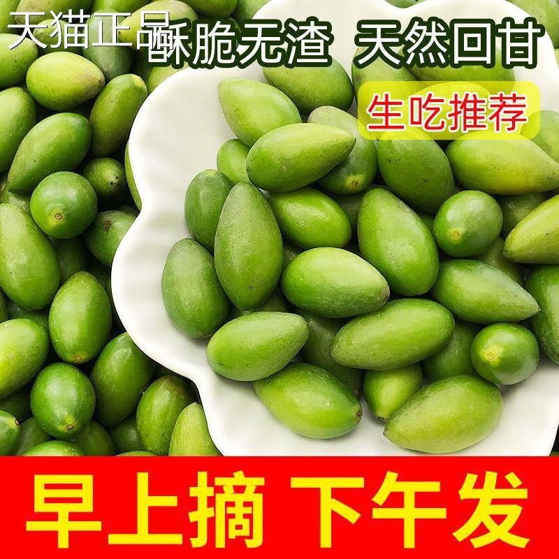 正宗潮汕香甜青橄榄果新鲜现摘酥脆二号生吃回甘孕妇水果煲汤青