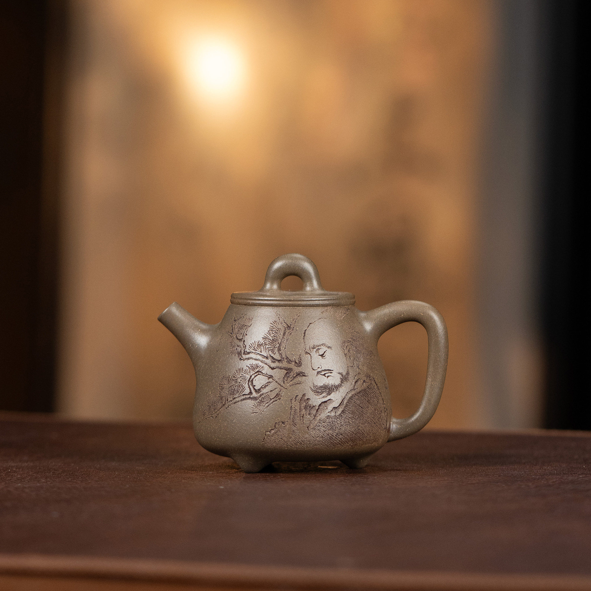 【利贞l道洪养神高石瓢】原矿青段泥约150cc手工制宜兴茶壶茶具QH