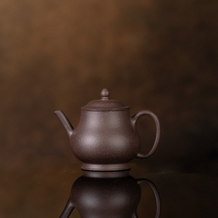 【利贞l小潘壶】原矿天青紫泥约120cc手工制茶壶茶具LZD