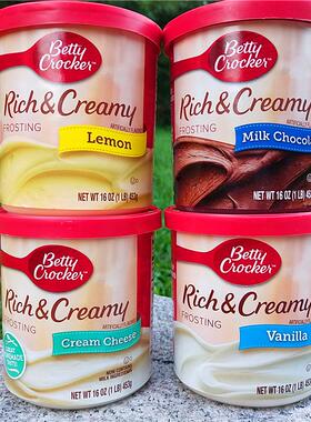 美国贝蒂妙厨蛋糕涂抹层烘焙用翻糖蛋糕霜BETTY CROCKER FROSTING