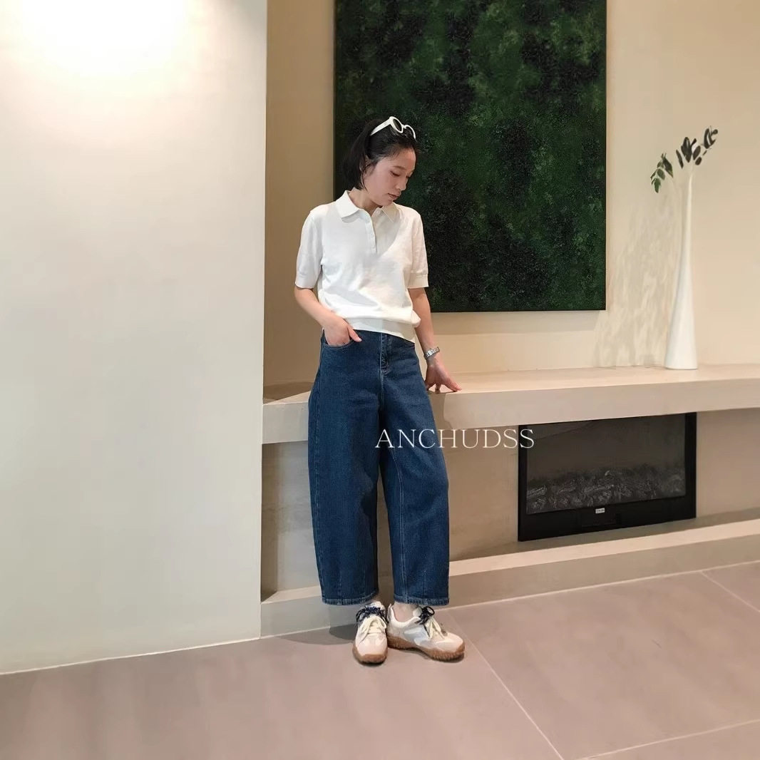 蓝染牛仔~好穿！高腰休闲