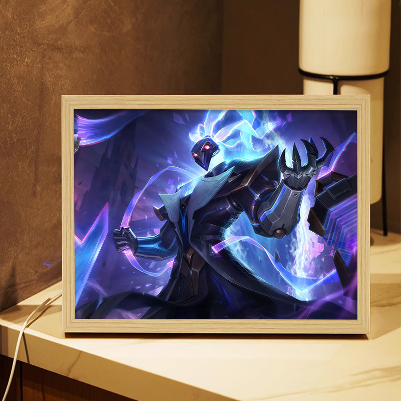 锤石周边灯光画英雄联盟LOL发光摆件送朋友生日礼物游戏小夜灯