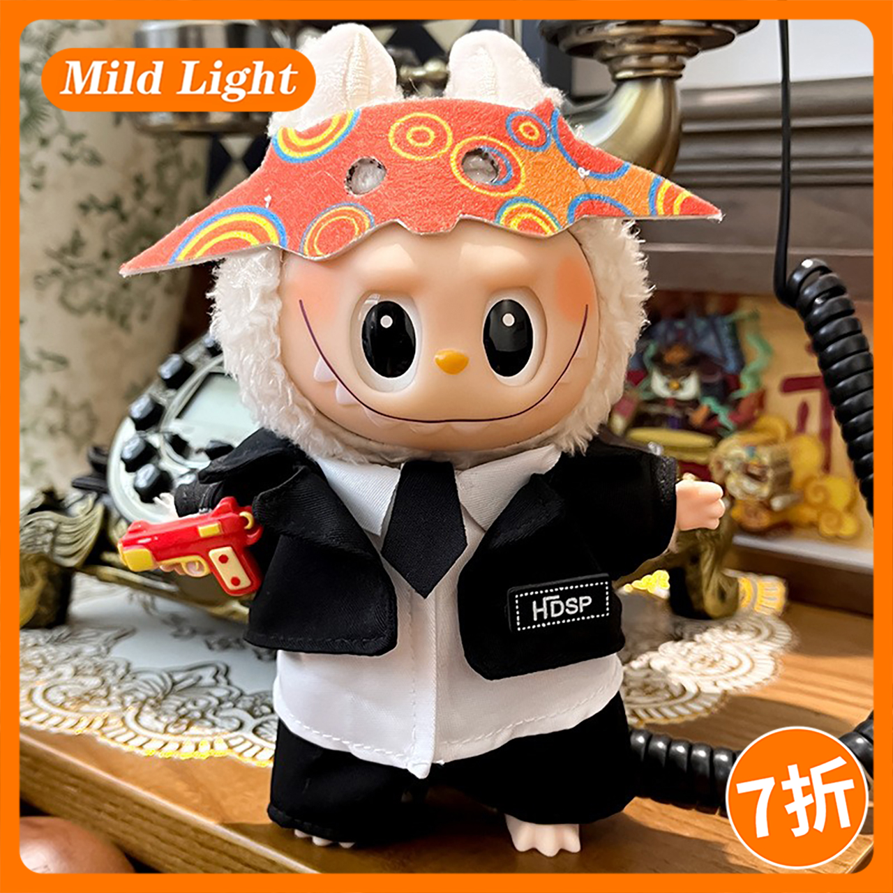仅娃衣适用于一二三代labubu拉布布娃衣坐坐派对搪胶公仔衣服玉书