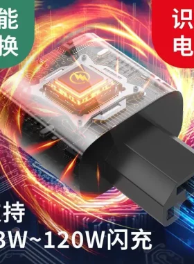 电动车手机充电器闪充快充插头