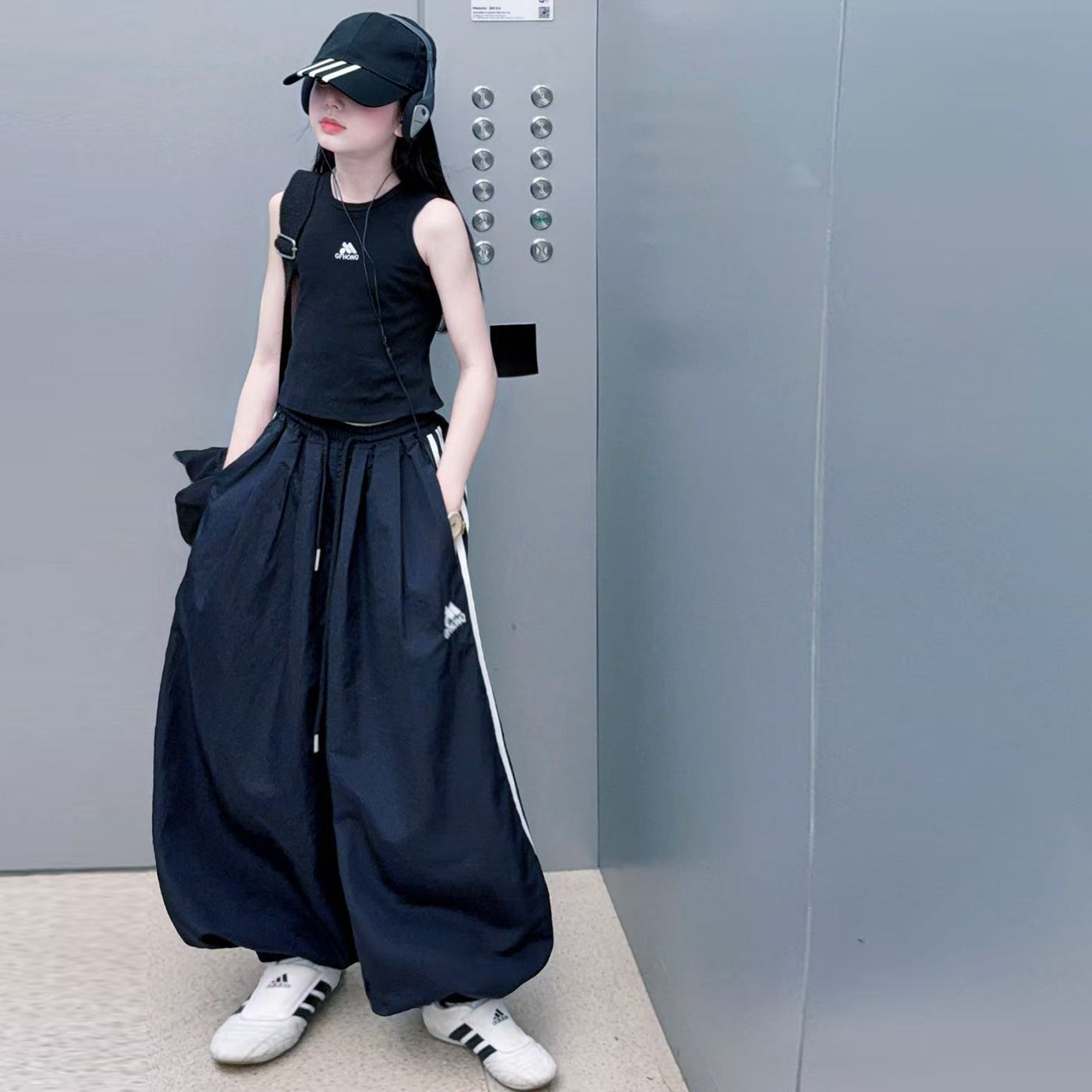 女童爵士舞走秀潮酷演出服套装