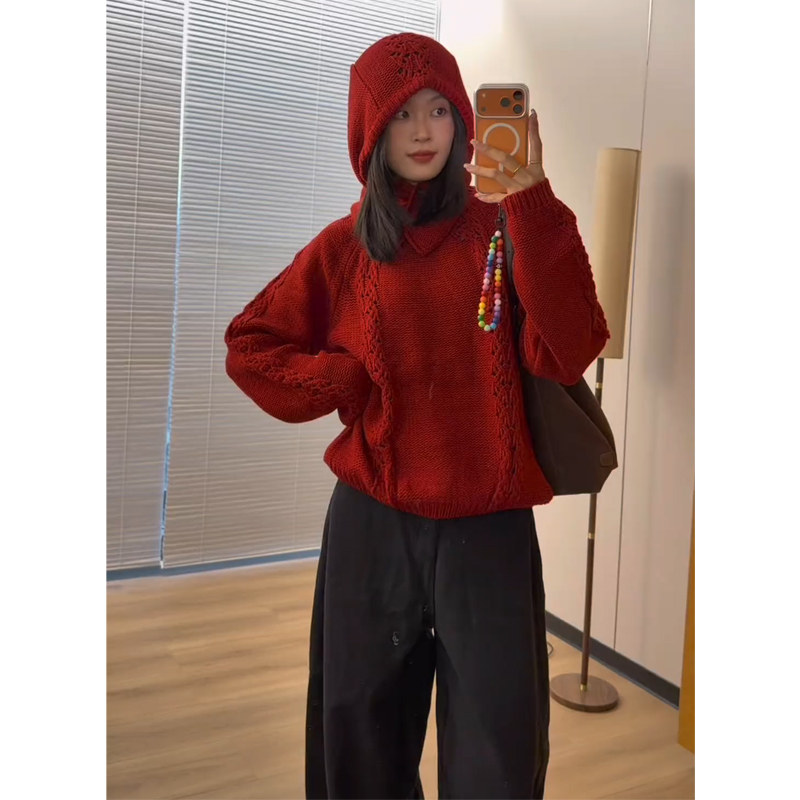 向晚意 STUDIO 韩系套装女装冬保暖毛衣休闲百搭加绒弯刀裤牛仔裤,女装/女士精品,时尚套装,淘宝优惠券,粉丝福利购,淘宝优惠卷