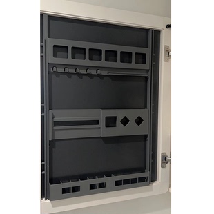 浴室柜镜柜门后美妆架收纳置物架镜柜门后收纳架壁挂分体免打孔