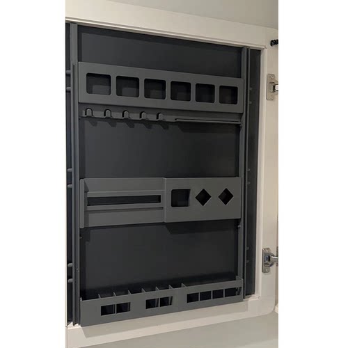 浴室柜镜柜门后美妆架收纳置物架镜柜门后收纳架壁挂分体免打孔