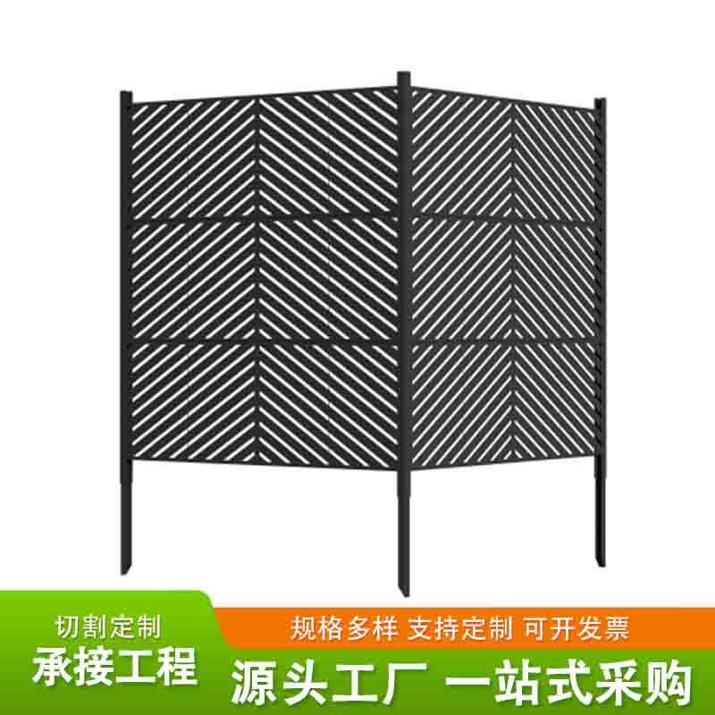 户外露台隐私屏幕空调围栏 小区庭院栅栏护栏空调外机围栏防护