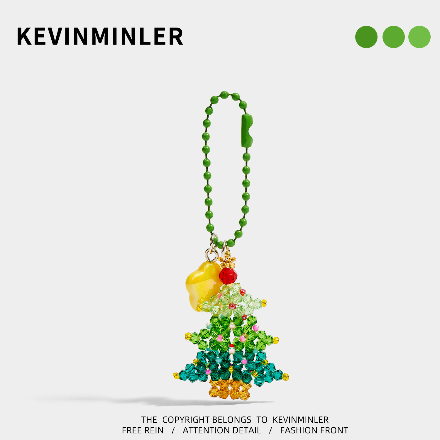 KEVINMINLER原创一颗圣诞树钥匙扣包包挂件车挂饰圣诞节生日礼物,服饰配件/皮带/帽子/围巾,包挂件,淘宝优惠券,粉丝福利购,淘宝优惠卷