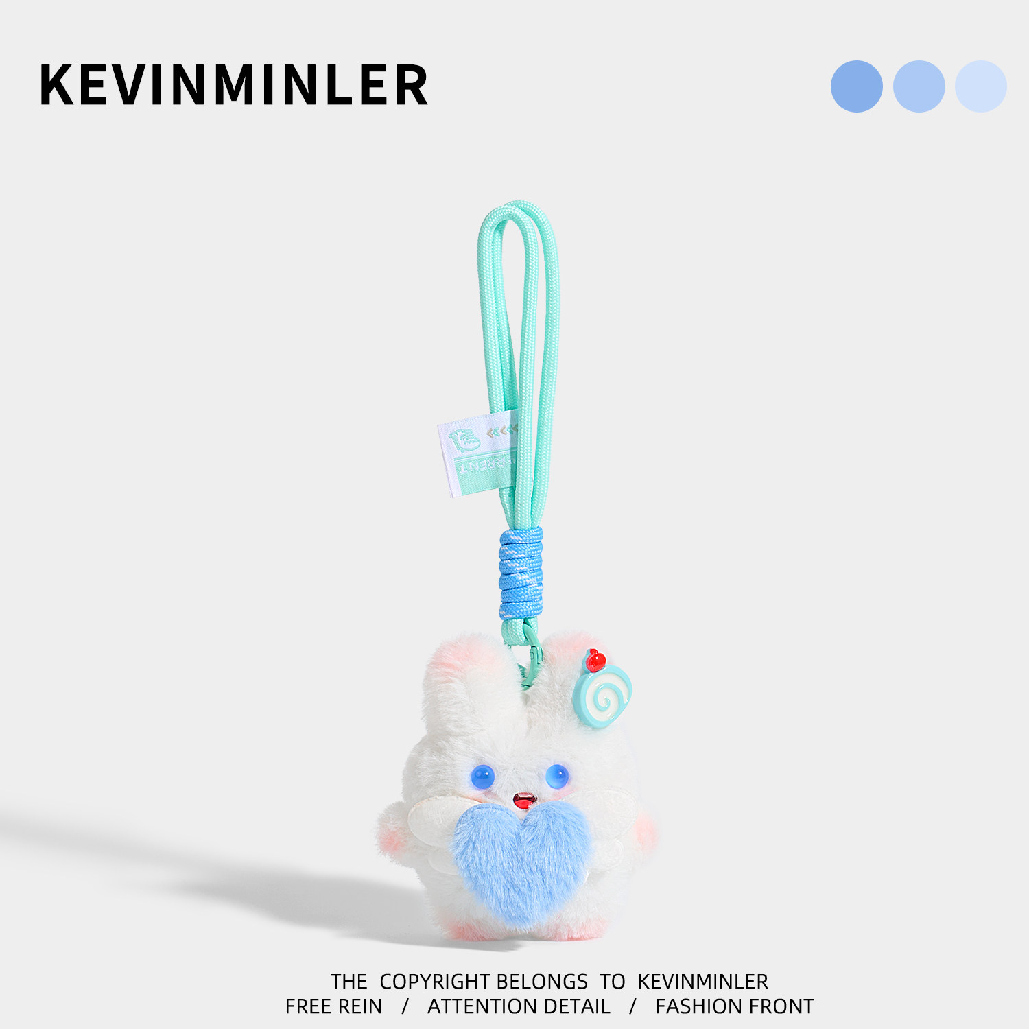KEVINMINLER原创爱心兔子公仔包挂件高级感小众钥匙扣车挂饰礼物图片