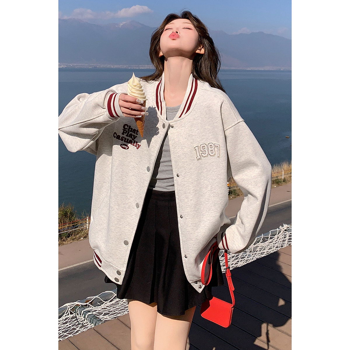 新品，重工刺绣棒球服外套2c309-5806-p125-k188,女装短外套,2C309