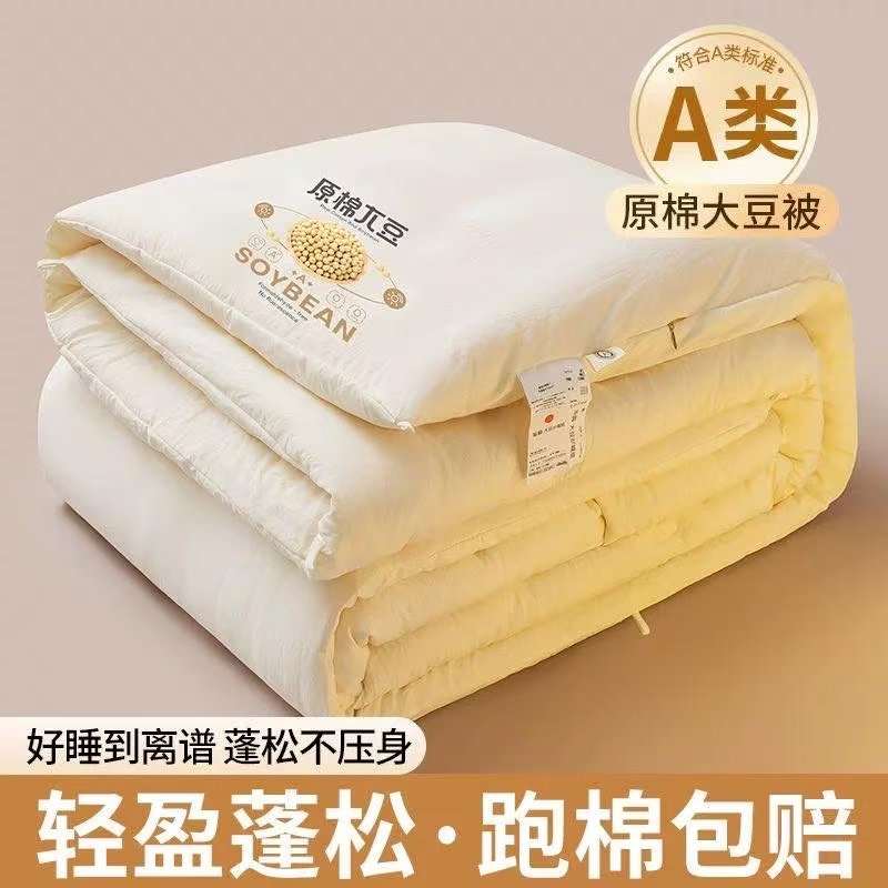 无印良品大豆纤维被子冬被芯加厚保暖学生宿舍单人春秋被四季通用,床上用品,化纤被,淘宝优惠券,粉丝福利购,淘宝优惠卷