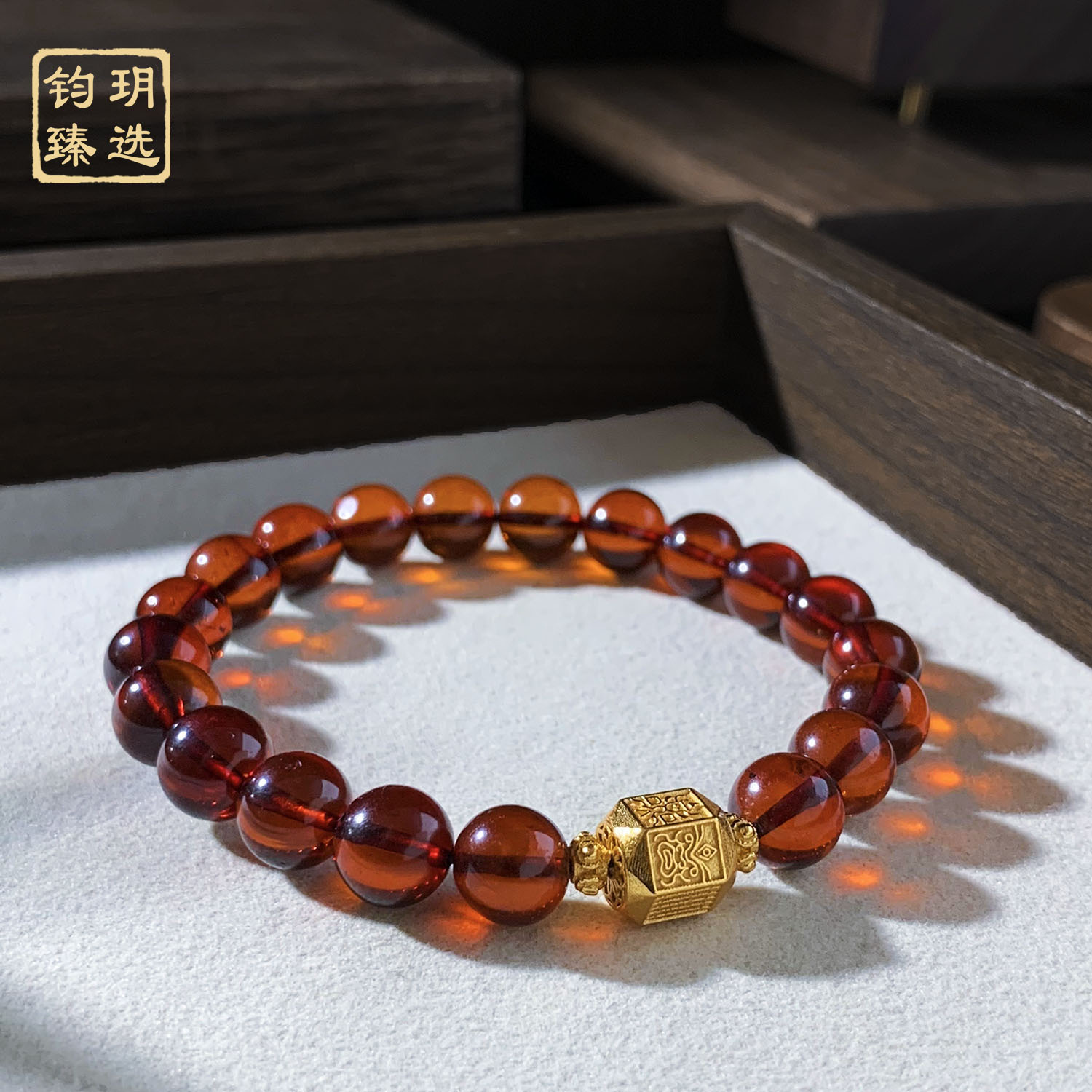 【古拙专属】万全 · 扎基五条血珀手串 | 多样性发一 AZ0044